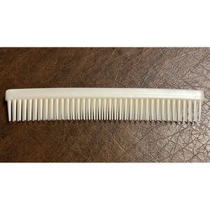 Denman Teasing Hair Comb D12 Teaser 3 Row Comb Vintage White England